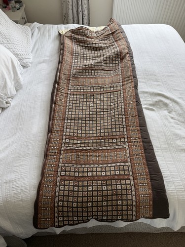 Vintage 1980s brown patterned - brown,